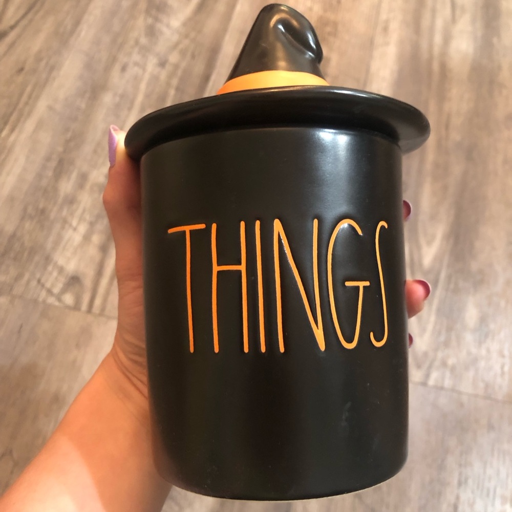Rae Dunn Halloween things container